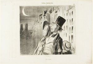 Widok, płyta 39 z Types Parisiens autorstwa Honoré Victorin Daumier