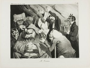 Pokusa, płyta 453 autorstwa Honoré Victorin Daumier