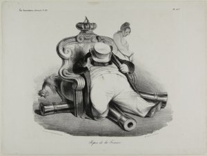 The Repose of France, płyta 417 autorstwa Honoré Victorin Daumier