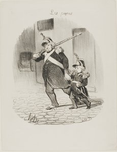 Dzień wielkiej parady, płyta 6 od Les Papas autorstwa Honoré Victorin Daumier