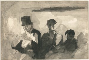 Przewóz w trzeciej klasie autorstwa Honoré Victorin Daumier