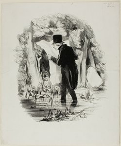 Oto dokąd może cię zaprowadzić wykład Constitutionnel, płyta 8 z Pastorales autorstwa Honoré Victorin Daumier