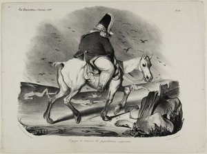 Podróż przez uważną populację, płyta 413 autorstwa Honoré Victorin Daumier
