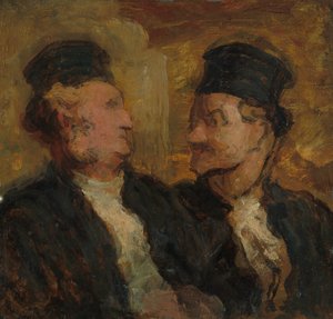 Dwóch prawników autorstwa Honoré Victorin Daumier