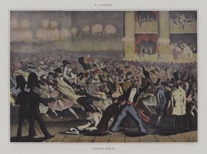 Galop Final (kolor lito) autorstwa Honore (after) Daumier