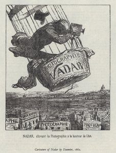 Nadar podnoszący fotografię do rangi sztuki autorstwa Honore (after) Daumier