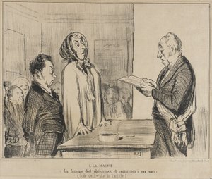 W ratuszu... autorstwa Honoré Daumier