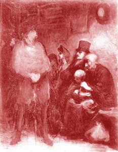 Poczekalnia, Wystawa Daumier w Galerie Durand-Ruel w 1878 roku autorstwa Honoré Daumier