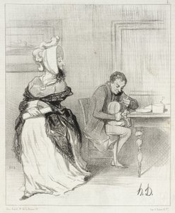 Żegnaj, mój drogi, idę do moich wydawców! ... autorstwa Honoré Daumier