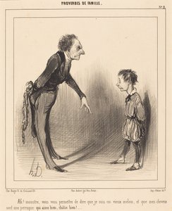 Ach! Potworze, pozwala pan sobie... autorstwa Honoré Daumier