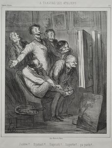 Przez studia autorstwa Honoré Daumier