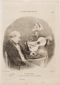 Na Polach Elizejskich autorstwa Honoré Daumier