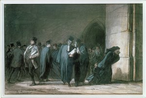 W Pałacu autorstwa Honore Daumier