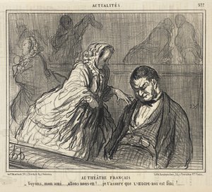 W Théâtre Français... autorstwa Honoré Daumier
