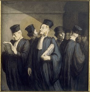 Przed rozprawą autorstwa Honoré Daumier