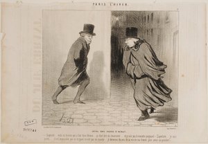 Między godziną 11 a północą autorstwa Honoré Daumier