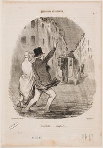 Do licha! Jest pełno! autorstwa Honoré Daumier
