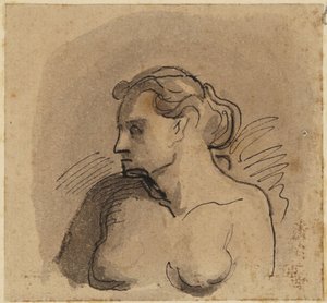 Popiersie kobiety autorstwa Honoré Daumier