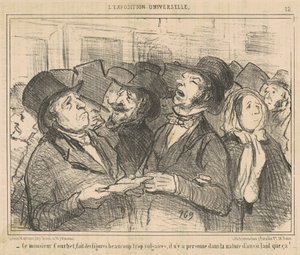 Ten Monsieur Courbet sprawia, że ​​liczby ... wulgarne ... autorstwa Honoré Daumier