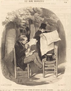 To, co mieszczanin zgodził się nazwać... rozrywką autorstwa Honoré Daumier