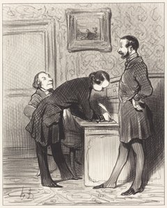 To właśnie dlatego, że jest pańskim przyjacielem... autorstwa Honoré Daumier