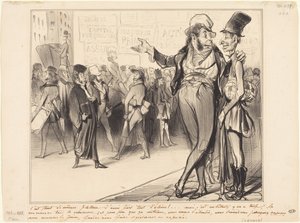 To jednak pochlebne, mieć tylu uczniów!... autorstwa Honoré Daumier