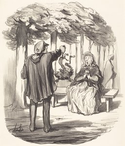 Czy to tam jest pański pies? autorstwa Honoré Daumier