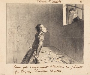 Jak odosobnienie w celi... autorstwa Honoré Daumier