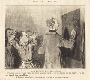 Jak zostać wielkim matematykiem autorstwa Honoré Daumier