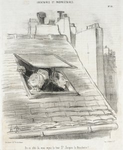 Z tej strony widać wieżę św. Jakuba... autorstwa Honoré Daumier