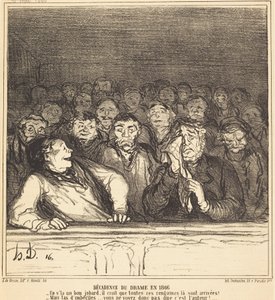 Upadek dramatu w 1866 r. autorstwa Honoré Daumier