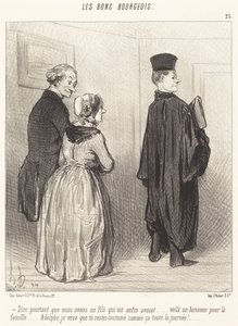 Powiedzieć... że mamy syna, który jest... adwokatem... autorstwa Honoré Daumier
