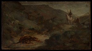 Don Kichot i martwy muł autorstwa Honoré Daumier