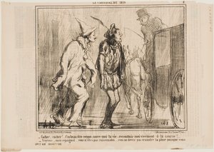 Woźnico, woźnico, nie możesz mnie odrzucić autorstwa Honoré Daumier