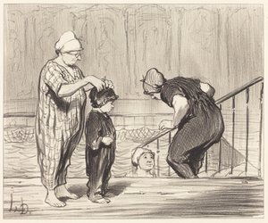 W gronie rodzinnym autorstwa Honoré Daumier