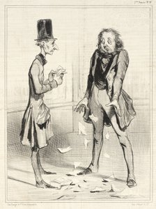 Znów moi wierzyciele, zawsze... autorstwa Honoré Daumier
