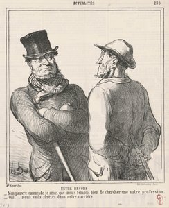 Między wspomnieniami autorstwa Honoré Daumier