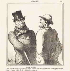 Między wspomnieniami autorstwa Honoré Daumier