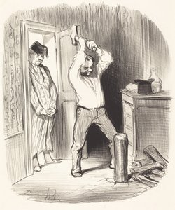 Czy Bogu wolno... rąbać drewno... autorstwa Honoré Daumier