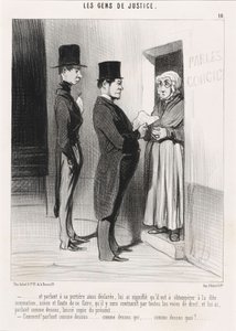 I mówiąc do swojej tak określonej dozorczyni... autorstwa Honoré Daumier