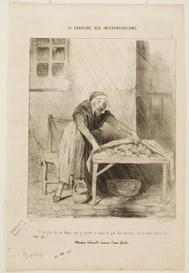 W tym miesiącu straciłem ponad sześć franków z powodu nagłych ulew autorstwa Honoré Daumier