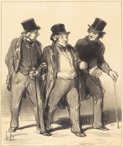 Wydaje mi się, że widzę... psa... bez kagańca!... autorstwa Honoré Daumier