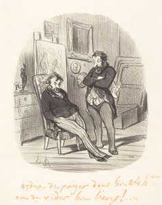 Niedogodność wysłania złego obrazu... autorstwa Honoré Daumier