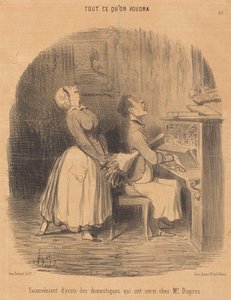 Niedogodność... dla służących, którzy służyli u pana Dupreza autorstwa Honoré Daumier