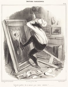 Niewdzięczna ojczyzno, nie będziesz miała mojego dzieła!... autorstwa Honoré Daumier