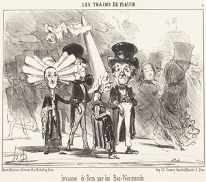 Inwazja Dolnych Normanów na Paryż autorstwa Honoré Daumier