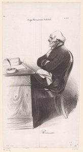 Karykatura Jean-Josepha Rousseau autorstwa Honoré Daumier