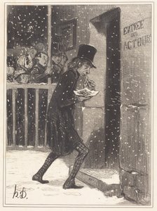Aktor z Funambules autorstwa Honoré Daumier
