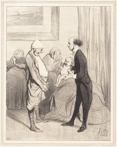 Wejście w życie autorstwa Honoré Daumier