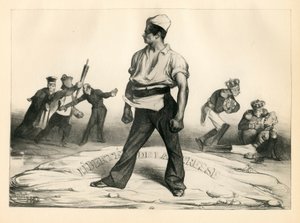 La Caricature (1830) Polityczny, satyryczny w czerni i bieli autorstwa Honoré Daumier